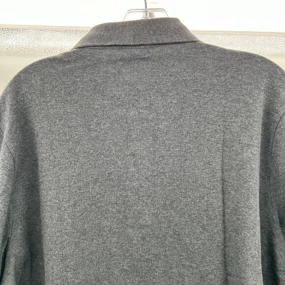 Lands' End Men's Charcoal Polo Shirt Short Sleeve Size Large - Picture 6 of 9